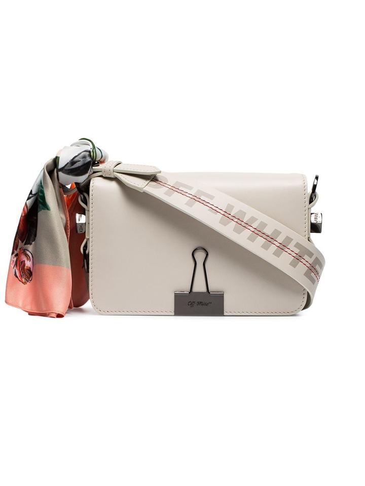 Off-white White Mirror Mini Leather Cross-body Bag