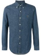 Slim-fit Denim Shirt - Men - Cotton - Xxl, Blue, Cotton, Polo Ralph Lauren