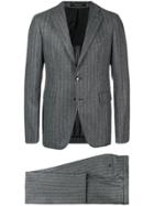 Tagliatore Striped Two-piece Suit - Grey