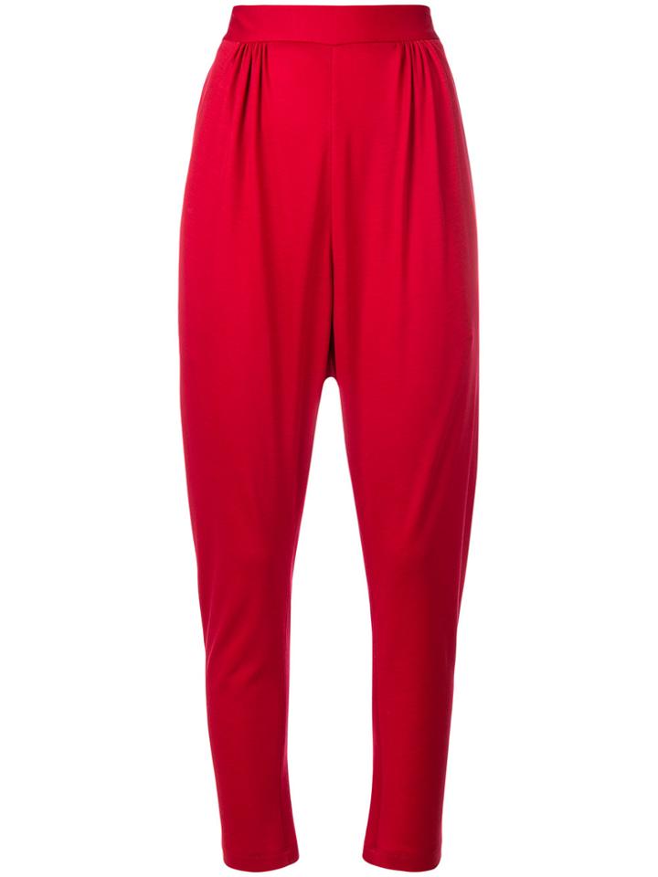 Vionnet High-waisted Trousers - Red