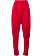 Vionnet High-waisted Trousers - Red