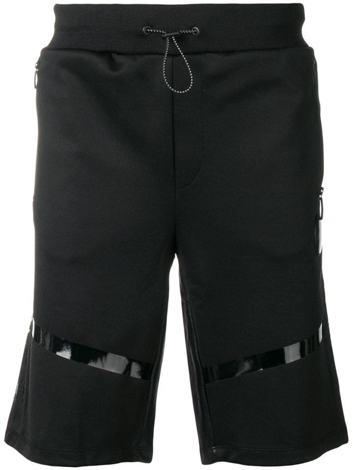 Philipp Plein Panelled Track Shorts - Black
