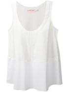 See By Chloé Macrame Detail Top, Women's, Size: 42, White, Cotton