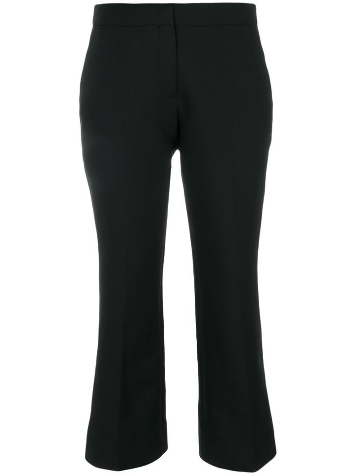 No21 - Cropped Trousers - Women - Cotton - 38, Black, Cotton