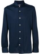 Kiton Plain Fitted Shirt - Blue