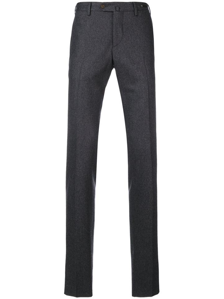 Pt01 - Tailored Trousers - Men - Spandex/elastane/virgin Wool - 50, Grey, Spandex/elastane/virgin Wool