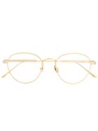 Cartier Eyewear Round Frame Glasses - Gold