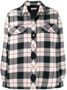 Miu Miu Check Wool Lightweight Jacket - Black
