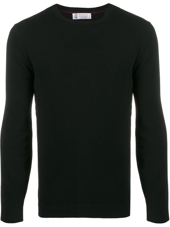 Brunello Cucinelli Relaxed-fit Cashmere Jumper - Black