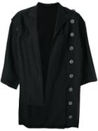 Yohji Yamamoto Oversized Asymmetric Jacket - Black