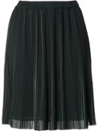 Just Female Pleated Mini Skirt, Women's, Size: Small, Green, Polyester