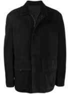 Ermenegildo Zegna Xxx Leather Jacket - Blue
