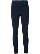 Victor Alfaro - Compact Knit Leggings - Women - Elastodiene/rayon/viscose - 0, Blue, Elastodiene/rayon/viscose