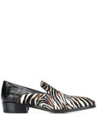 Giuseppe Zanotti Zebra Print Loafers - White