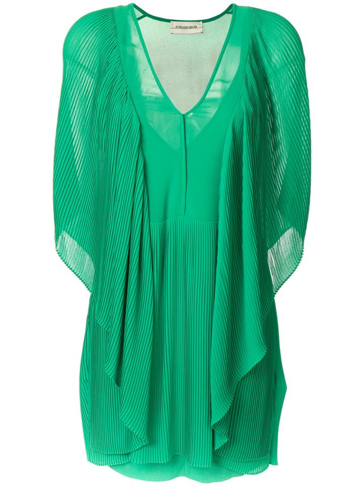 By Malene Birger Draped V-neck Dress - Green