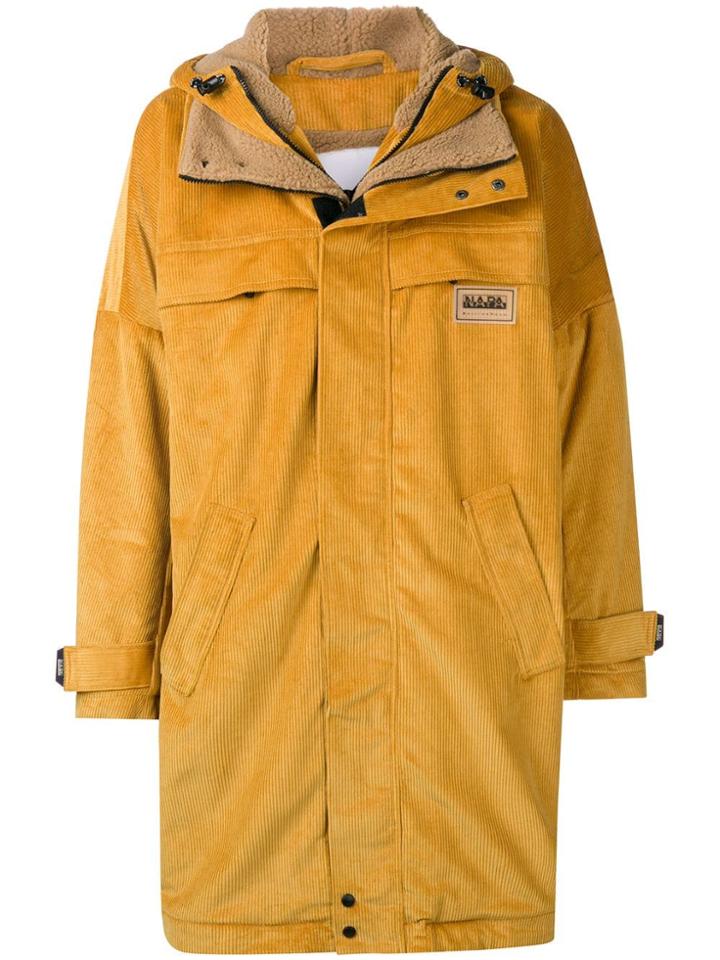 Napa By Martine Rose Oversized Corduroy Coat - Yellow