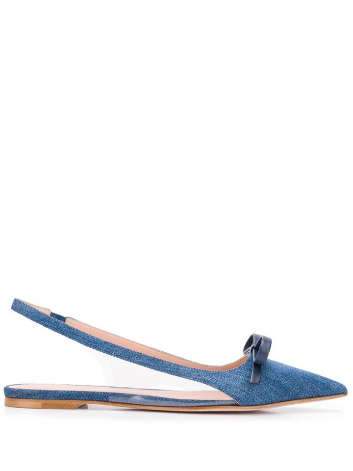 Red Valentino Red(v) Sandie Denim Pumps - Blue