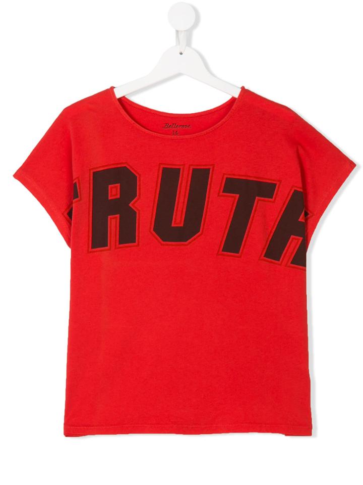 Bellerose Kids Slogan T-shirt - Red