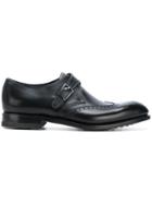 Salvatore Ferragamo Side Buckle Oxford Shoes - Black