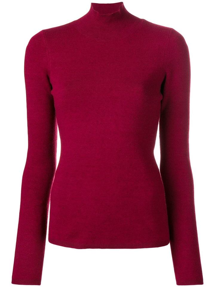 Victoria Beckham Signature Long Sleeved Top - Red