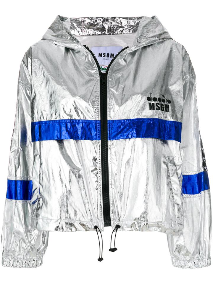 Msgm Metallic Windbreaker