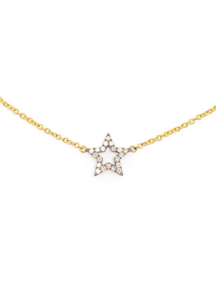 Rosa De La Cruz Diamond Star Pendent Necklace