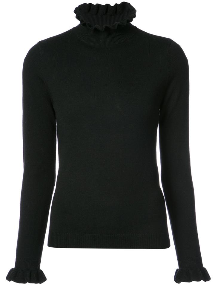 Shrimps Frill Neck Sweater - Black