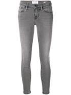 Frame Cropped Skinny Jeans - Grey