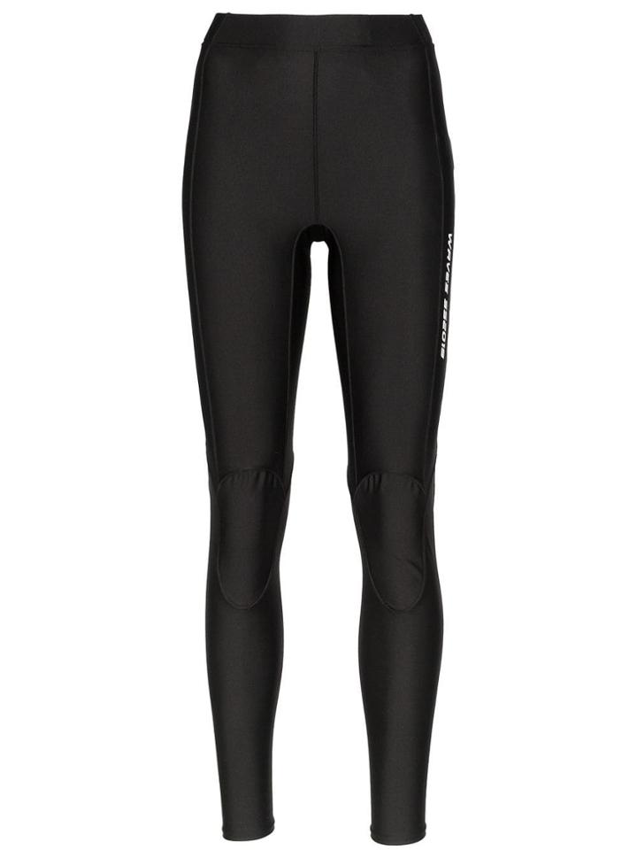 Ambush Logo Print Wetsuit Leggings - Black