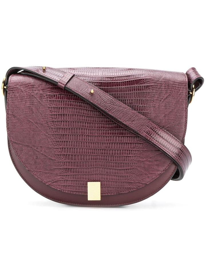 Victoria Beckham Tejus Print Half Moon Bag - Red