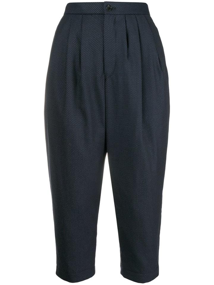 Comme Des Garçons Comme Des Garçons Micro Dots Harem Cropped Trousers