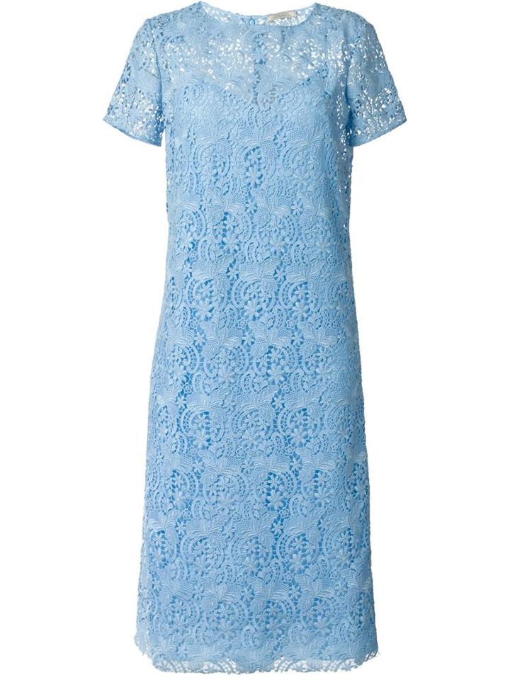 Nina Ricci - Guipure Lace Dress - Women - Cotton/polyester - 38, Blue, Cotton/polyester