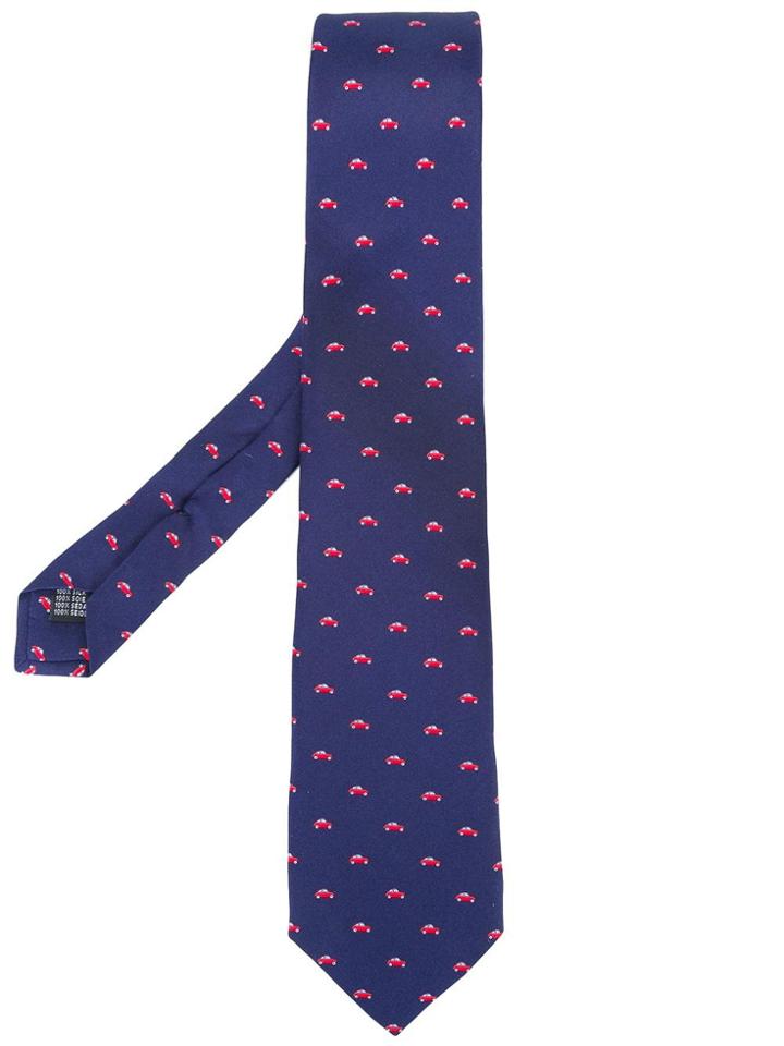 Fefè Car Print Tie - Blue