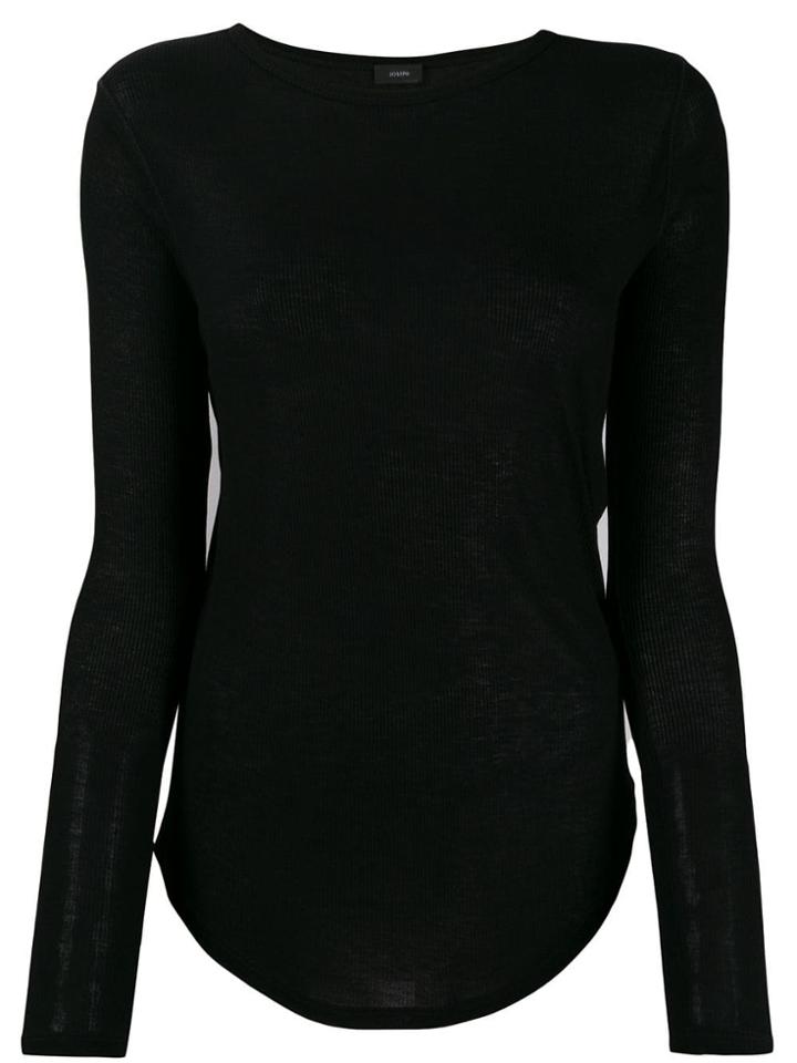 Joseph Fitted Knit Jumper - Black