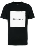 Soulland Logo Print T-shirt - Black
