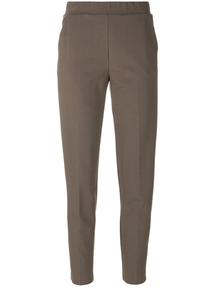Le Tricot Perugia Tailored Track Pants - Brown