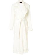 Yohji Yamamoto Vintage Belted Midi Coat - White