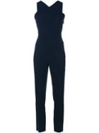 Roland Mouret Crepe Saxby Jumpsuit, Women's, Size: 6, Blue, Spandex/elastane/acetate/viscose