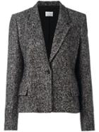 Emanuel Ungaro Single Button Blazer, Women's, Size: 44, Black, Acrylic/polyamide/polyester/alpaca