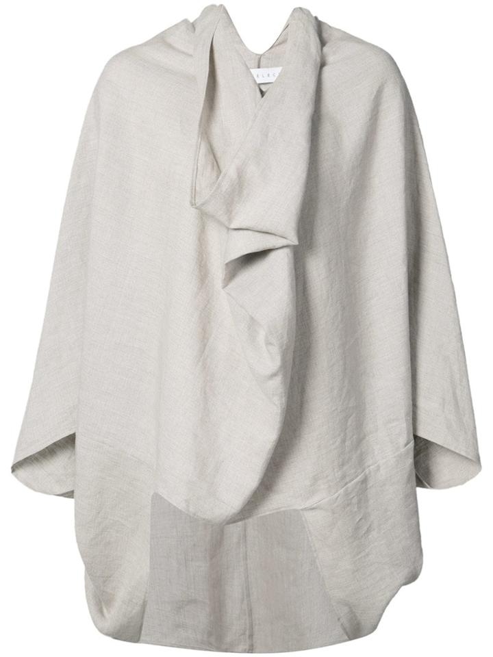 The Celect Draped Oversized Top - Nude & Neutrals