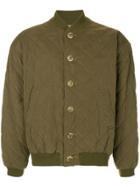 Hermès Vintage Quilted Bomber Jacket - Green