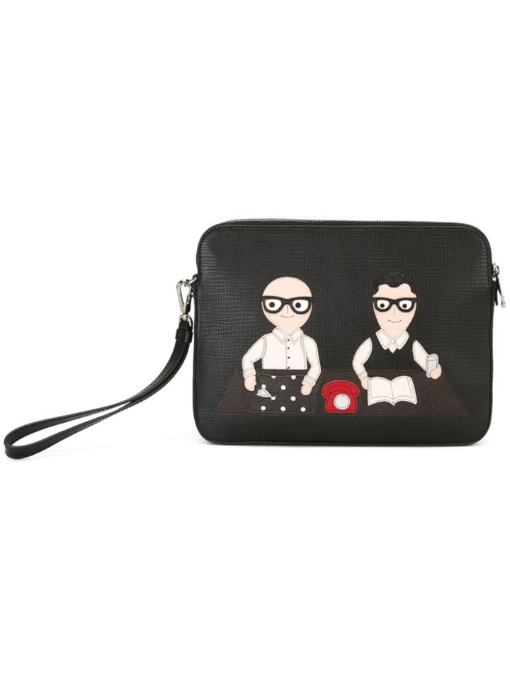 Dolce & Gabbana Designers Patch Clutch - Black