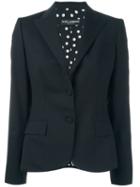 Dolce & Gabbana Fitted Blazer, Women's, Size: 40, Black, Polyester/spandex/elastane/virgin Wool