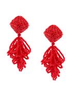 Sachin & Babi Mini Lulu Clip-on Earrings - Red