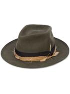 Nick Fouquet Leather Hat - Green