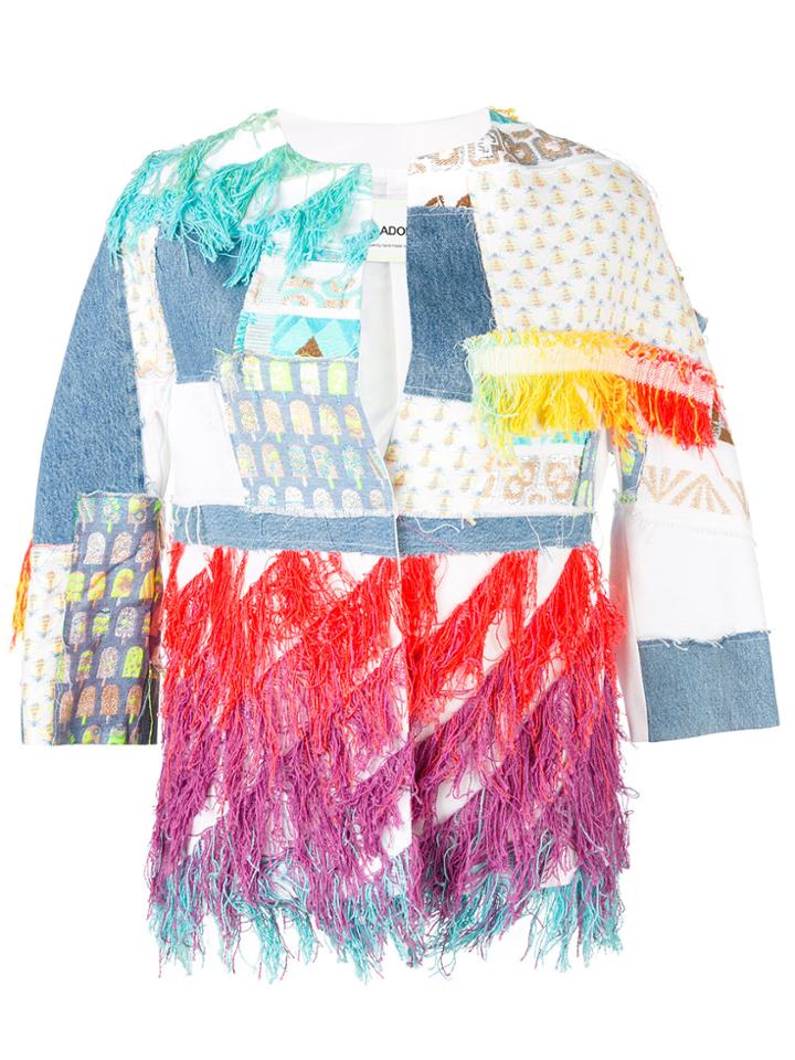 Ava Adore Patchwork Jacket - White
