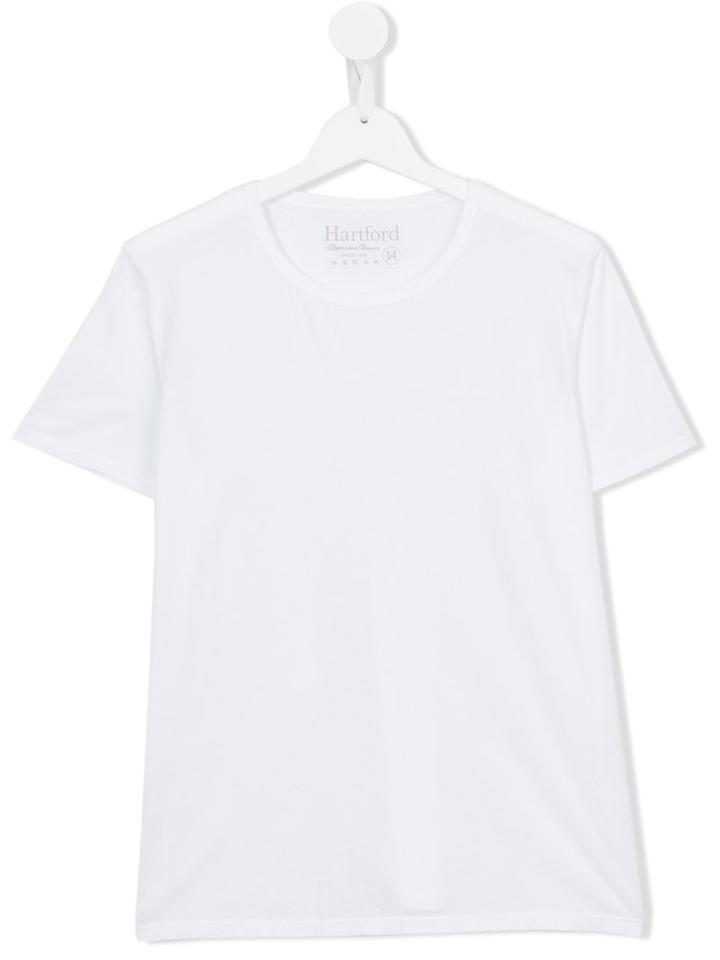 Hartford Kids Plain T-shirt, Girl's, Size: 14 Yrs, White