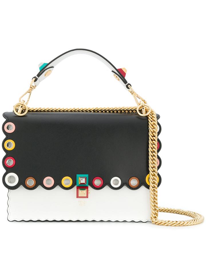 Fendi Kan I Chain Shoulder Bag - White