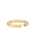 Sauer Anel Spin Bold Em Ouro Amarelo E Diamante - Gold