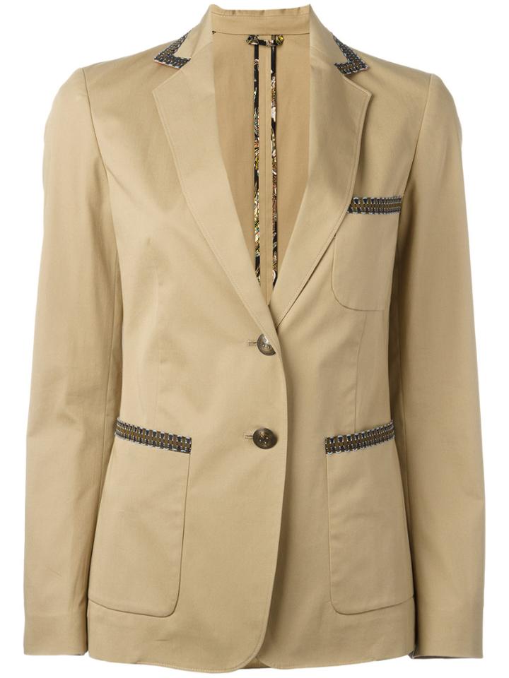 Etro Button Up Blazer - Nude & Neutrals